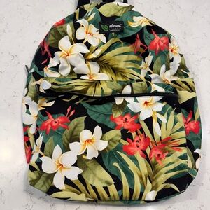 Nani Tropical Floral Backpack in Black